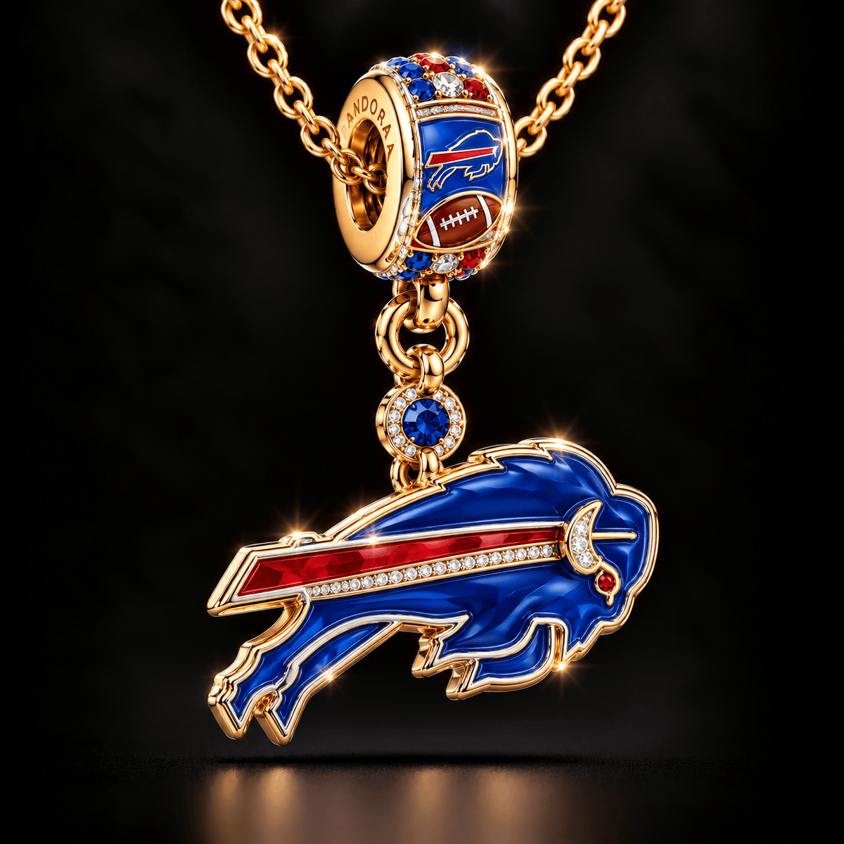 BFBL Solid Gold Chain with Diamond Pendant BMD