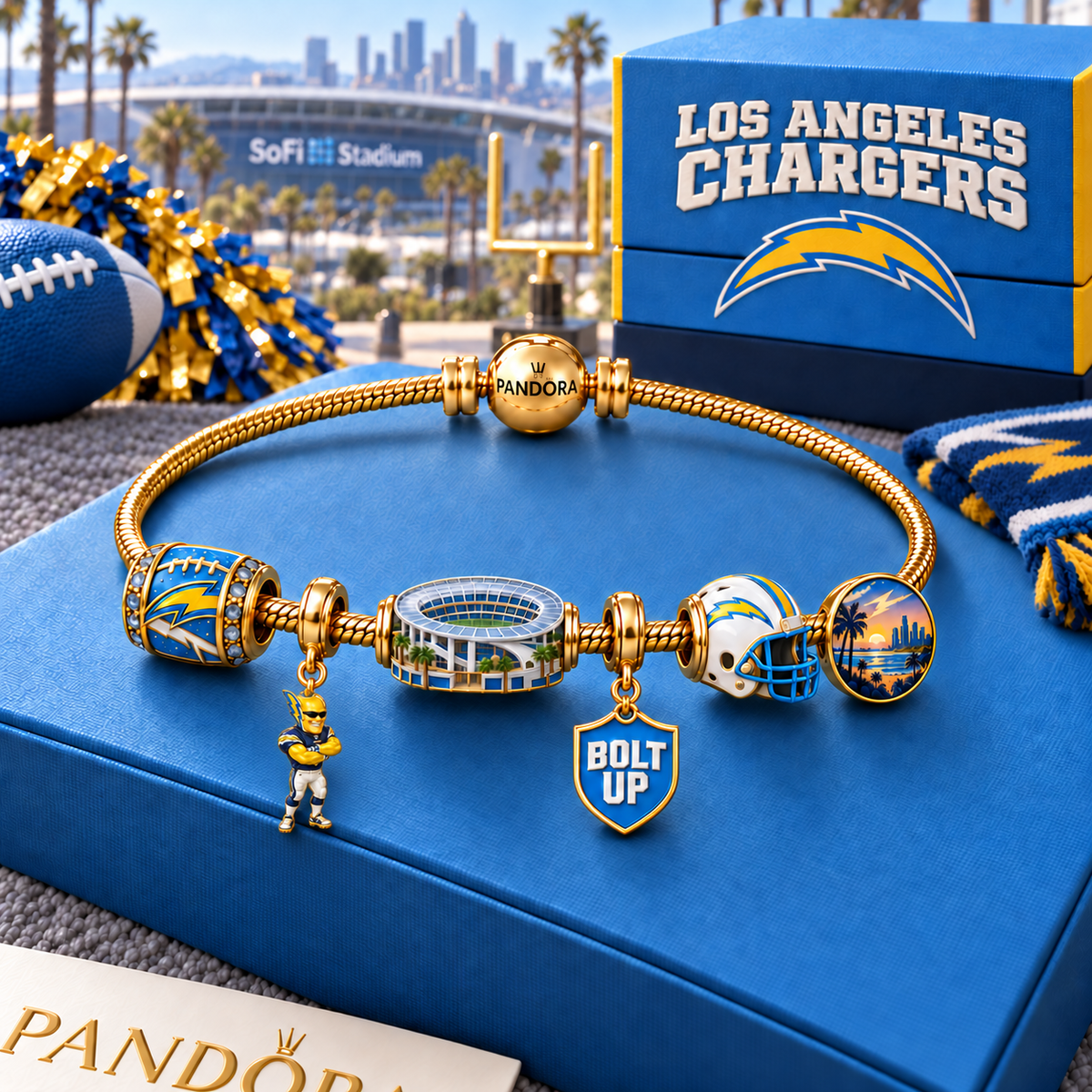 LAC Gold Charm Bracelet Set HQH