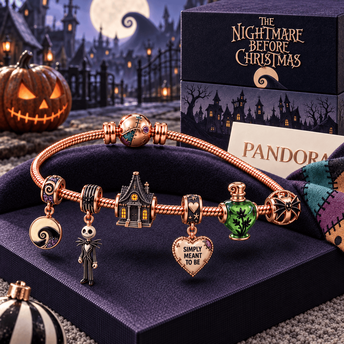 TNBC Rose Gold Charm Bracelet Set HQH