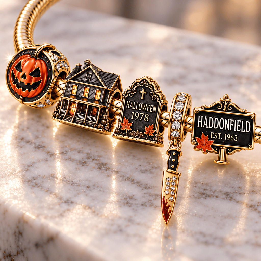 MCM Gold Charm Bracelet Set PTT