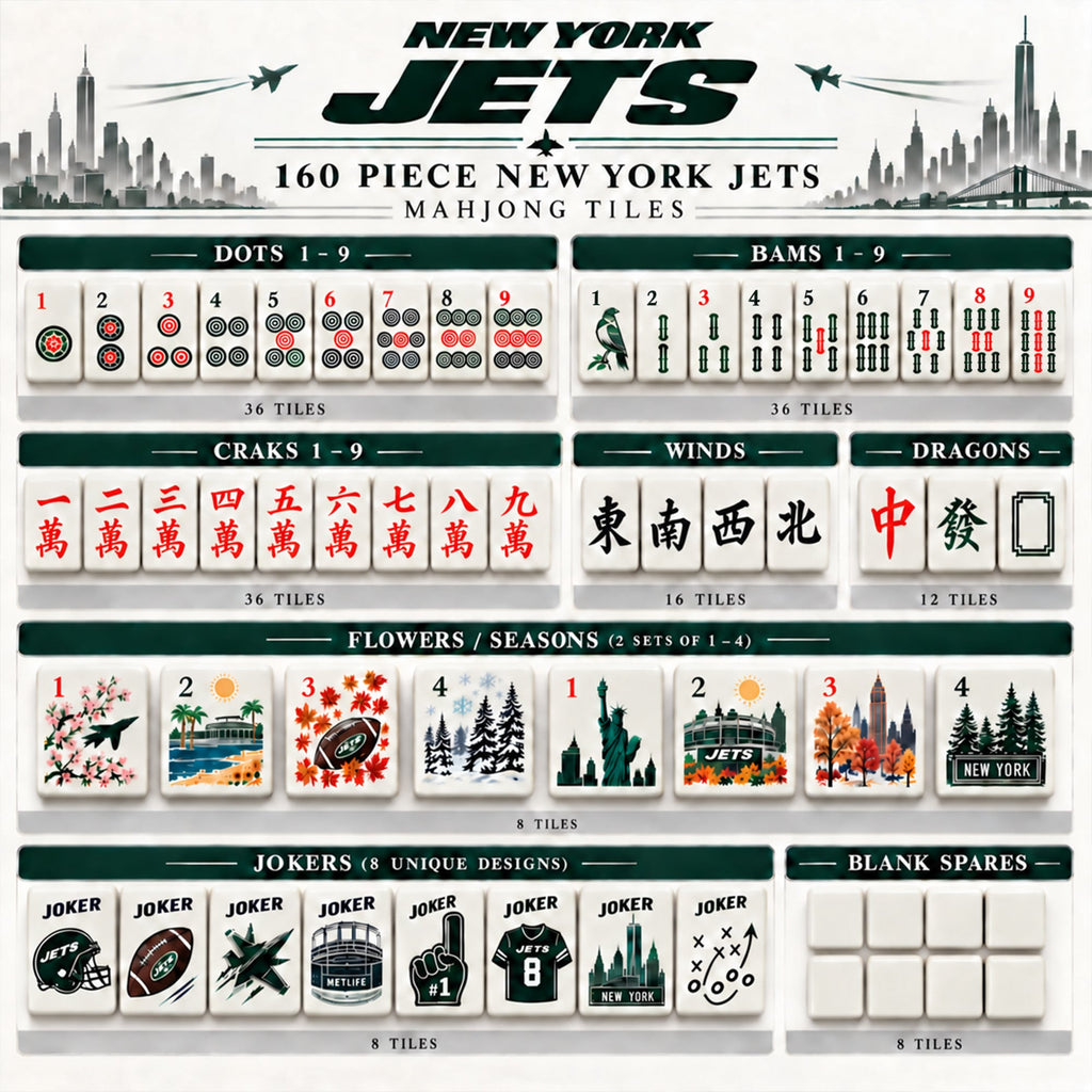 Premium NYJ Mahjong Tiles Set TNSM