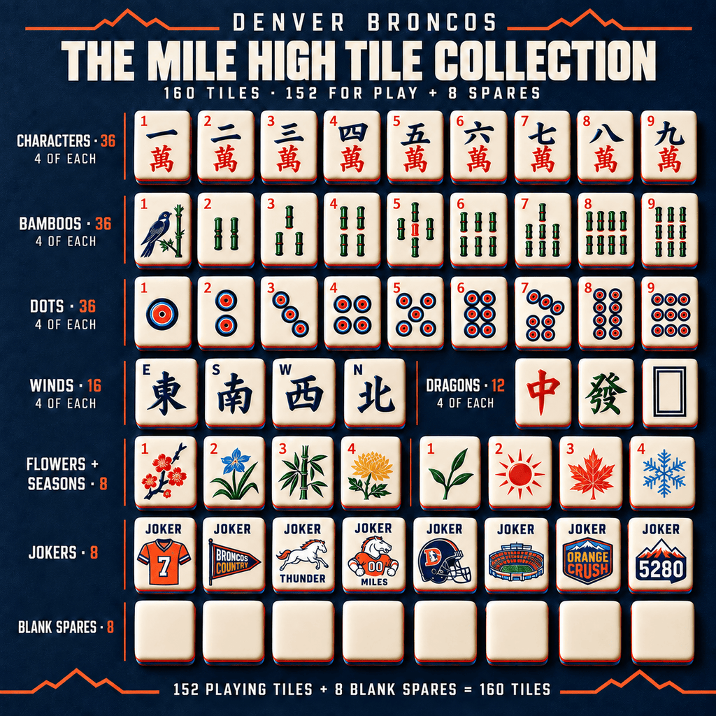 Premium DVBC Mahjong Tiles Set TTMH