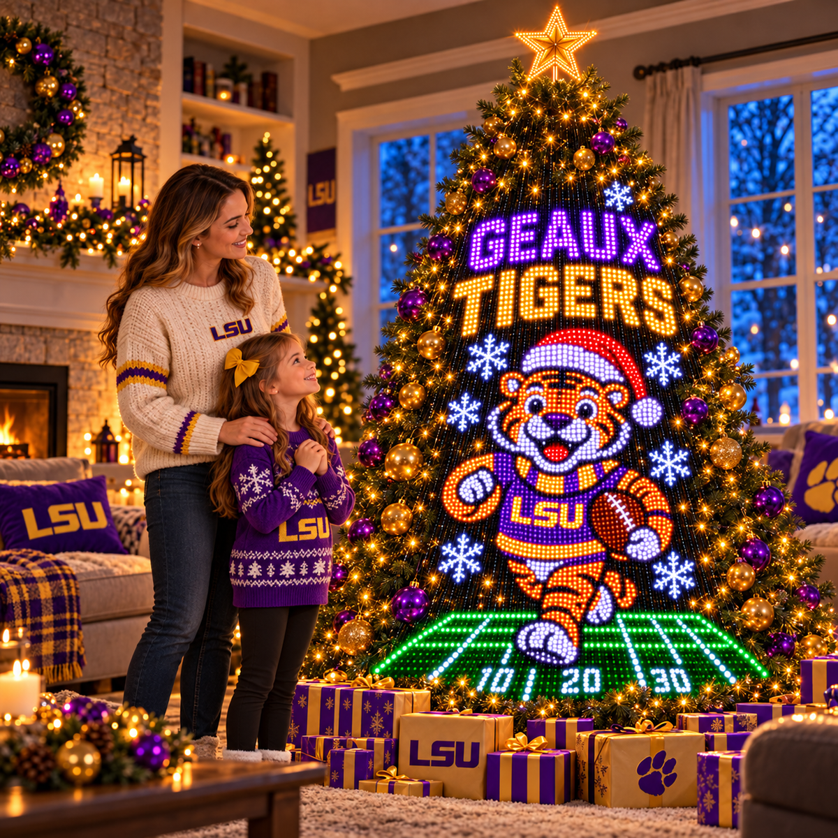 LSU Smart Christmas Tree Lights TMH