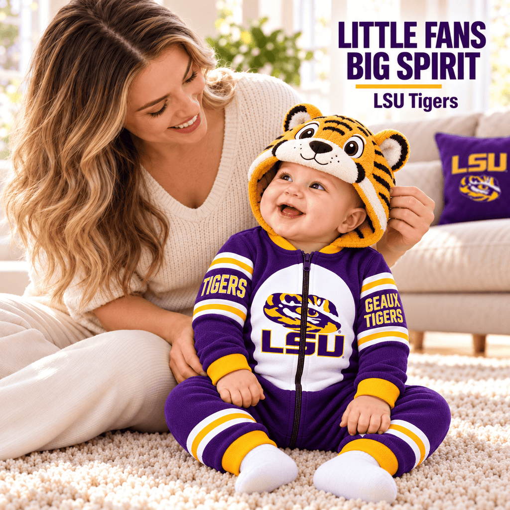 LSU Premium Hooded Romper TMH