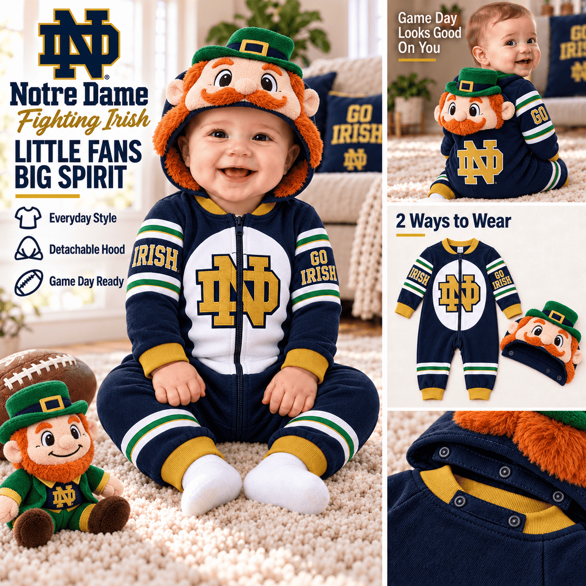 NDFI Premium Hooded Romper TMH